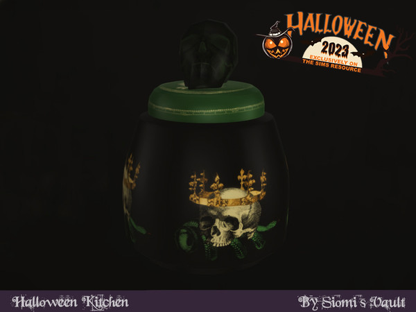 Sims 4 — Halloween Kitchen - Jar by siomisvault — The second part of the Goth kitchen! I hope you like it. Thank you so