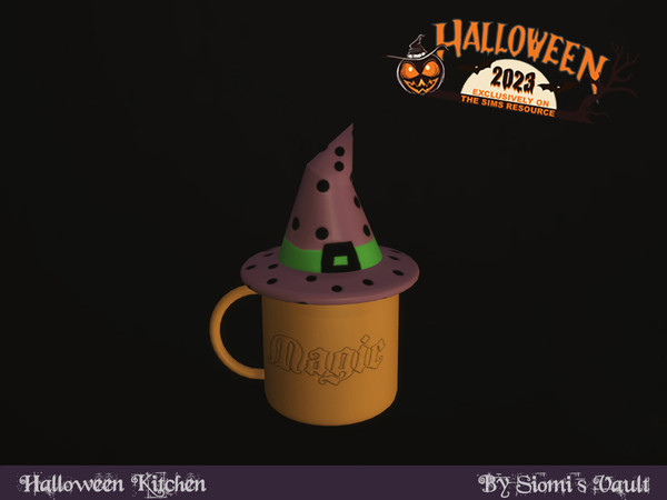 Sims 4 — Halloween Kitchen - Mug by siomisvault — The second part of the Goth kitchen! I hope you like it. Thank you so