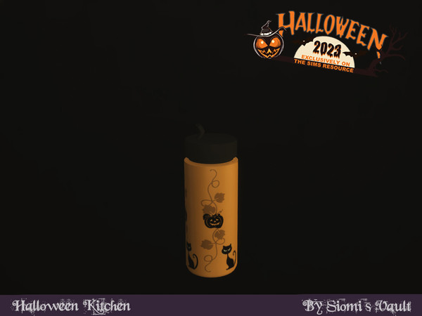 Sims 4 — Halloween Kitchen - Thermo #02 by siomisvault — The second part of the Goth kitchen! I hope you like it. Thank