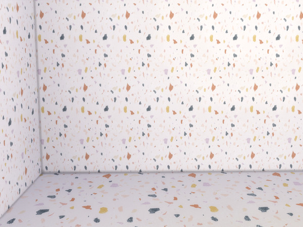 Sims 4 — Terrazzo set 0 by PastelStyle — The floor has two swatches. Hope you like it.