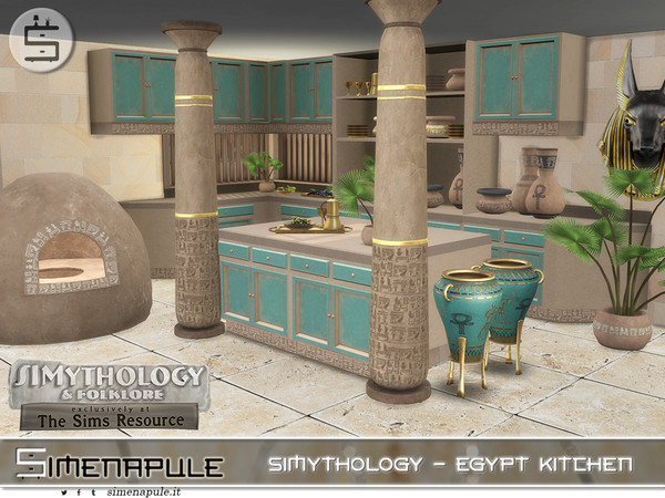 Sims 4 — Simythology - Egypt Kitchen Part 1 by Simenapule — Egypt Kitchen - Part is composed by 10 mesh: - Clay Oven