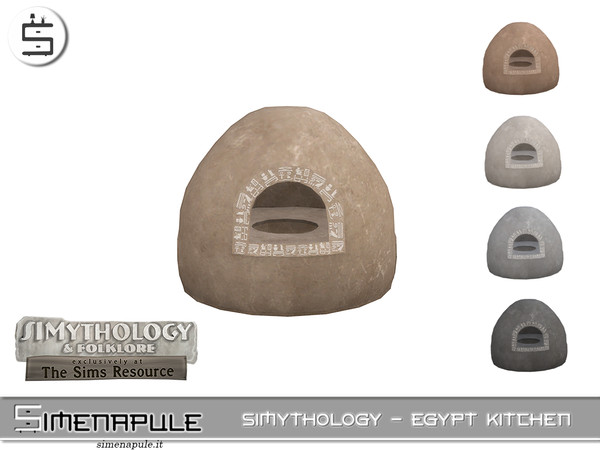 Sims 4 — Simythology - Egypt Kitchen - Clay Oven by Simenapule — Simythology - Egypt Kitchen. Com