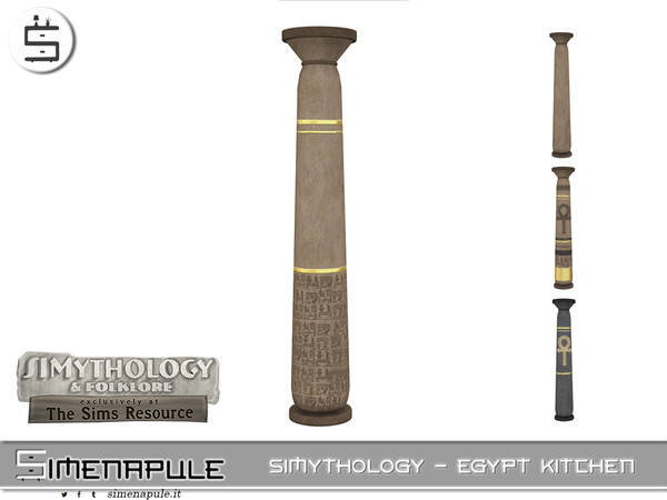 Sims 4 — Simythology - Egypt Kitchen - Column by Simenapule — Simythology - Egypt Kitchen. Com