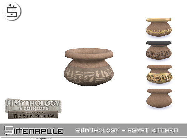 Sims 4 — Simythology - Egypt Kitchen - Vase 02 by Simenapule — Simythology - Egypt Kitchen. Com