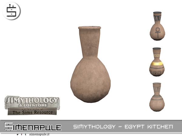 Sims 4 — Simythology - Egypt Kitchen - Vase 03 by Simenapule — Simythology - Egypt Kitchen. Com
