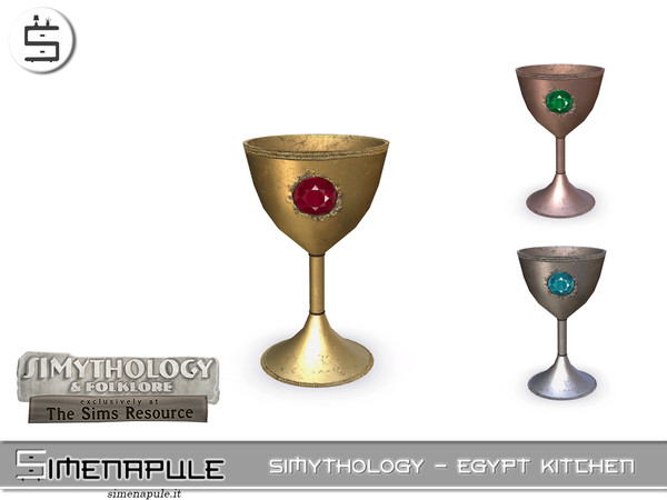 Sims 4 — Simythology - Egypt Kitchen - Ancient Chalice by Simenapule — Simythology - Egypt Kitchen Part 2 ddff