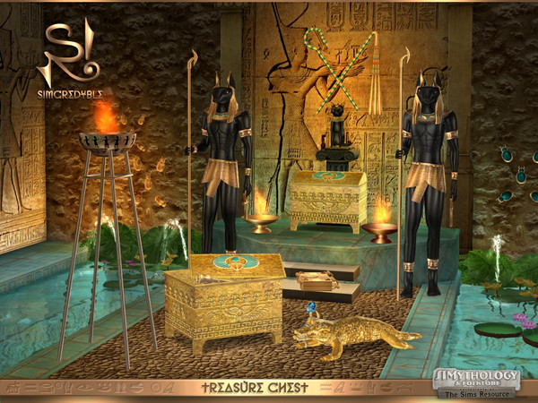 Sims 4 — SIMythology Treasure Chest by SIMcredible! — by the gods! We just found it! Deep in a tomb, beneath the Nile,
