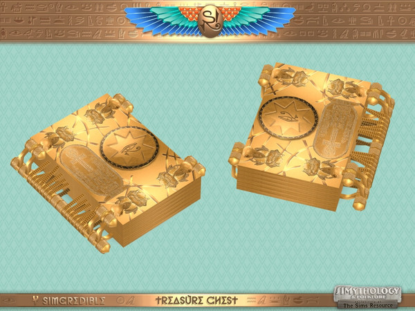 Sims 4 — SIMythology Treasure Chest Book of Amun Ra by SIMcredible! — by the gods! We just found it! Deep in a tomb,