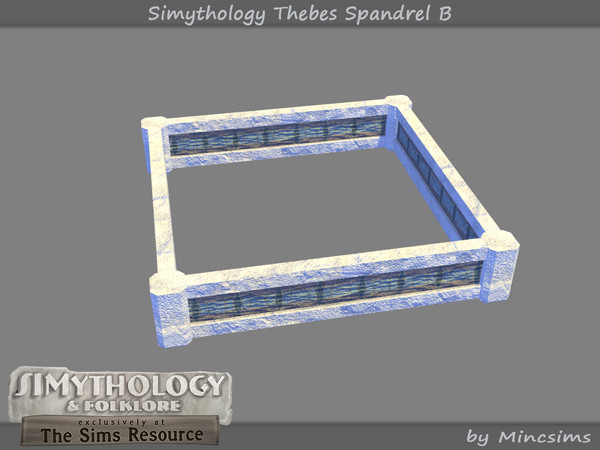 Sims 4 — Simythology Thebes Spandrel B by Mincsims — A part of Simythology Collaboration. -2 Columns