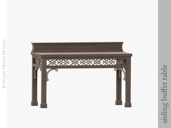 Sims 4 — Aisling Buffet Table by kerriganhouse — A Celtic themed wedding set.