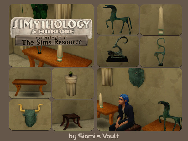 Sims 4 — Simythology - Ancient touch by siomisvault — Part of TSR Collab I hope you like it! Enjoy it! Thank you so much