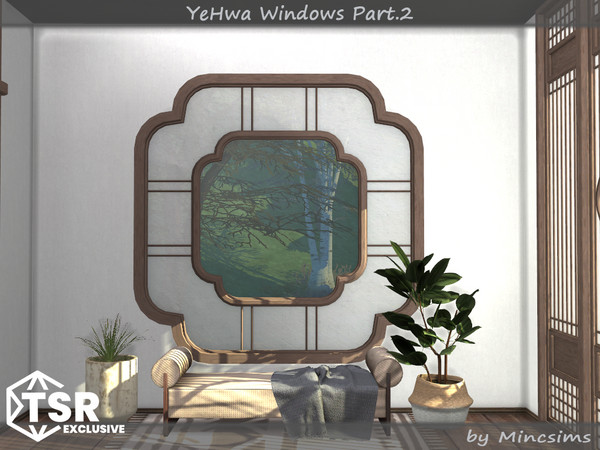 Sims 4 — YeHwa Windows Part 2 by Mincsims — I am glad to introduce a new Asian-themed set.
