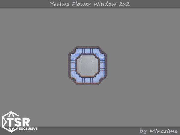 Sims 4 — YeHwa Flower Window 2x2 by Mincsims — I am glad to introduce a new Asian-themed set.