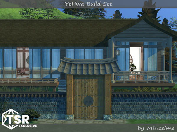 Sims 4 — YeHwa Build Set by Mincsims — I am glad to introduce a new Asian-themed set.