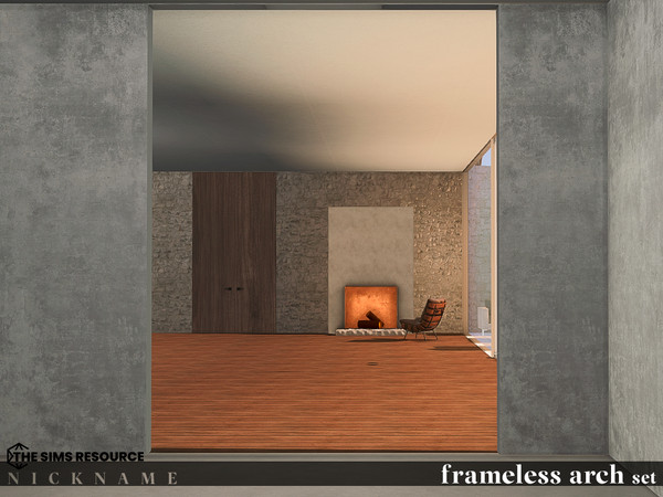 Sims 4 — frameless arch set_1x5 (end) by NICKNAME_sims4 — frameless arch set 12 package files.. frameless arch set_2x3