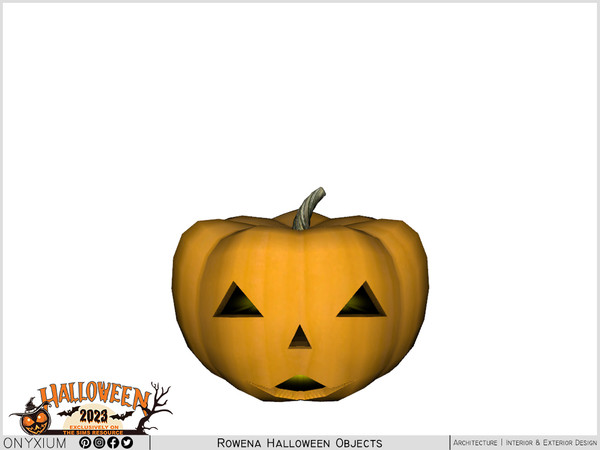Sims 4 — Rowena Carved Pumpkin by Onyxium — Onyxium@TSR Design Workshop Halloween Collection - Belong To The 2023 Year