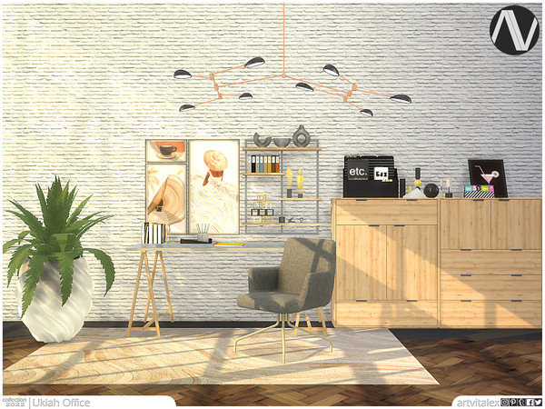 Sims 3 — Ukiah Office by ArtVitalex — Office And Study Room Collection - Belong to 2023 All Rights Reserved.