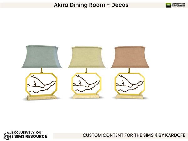 Sims 4 — kardofe_Akira Dining Room_TableLamp by kardofe — Second part of the Akira dining room, in this second part you