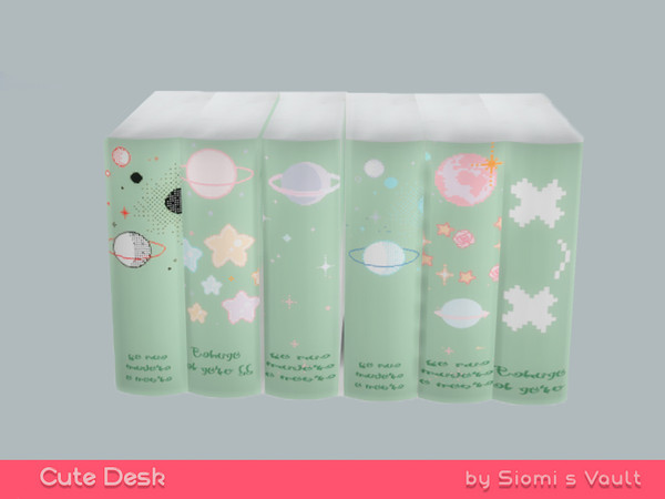 Sims 4 — Cute Desk - Mangas by siomisvault — And now a bit of light here! A cute set for you! Thank you so much for your
