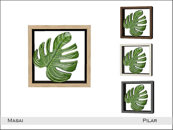 Sims 4 — Masai DecoMonstera by Pilar — Created by Pilar for TSR sims4
