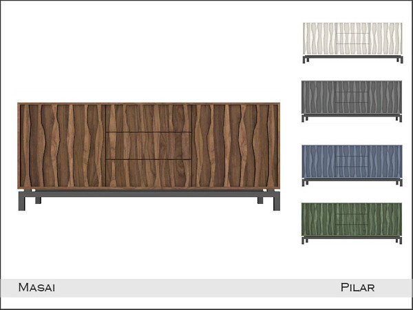 Sims 4 — Masai Sideboard by Pilar — Created by Pilar for TSR sims4