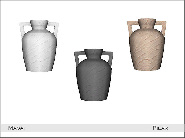 Sims 4 — Masai Vase2 by Pilar — Created by Pilar for TSR sims4