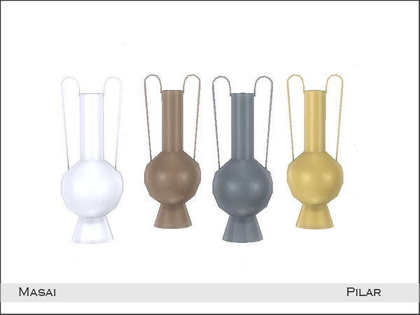 Sims 4 — Masai VaseLarge by Pilar — Created by Pilar for TSR sims4