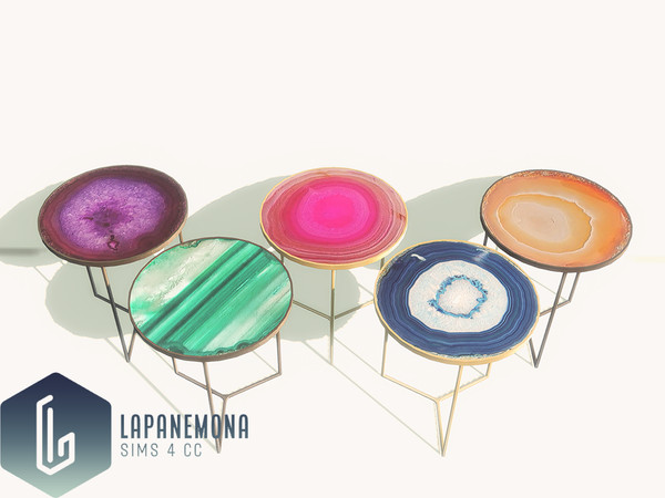 Sims 4 — Crystal top table - Harmony set by Lapanemona — This set looked very differently in my head when I started to