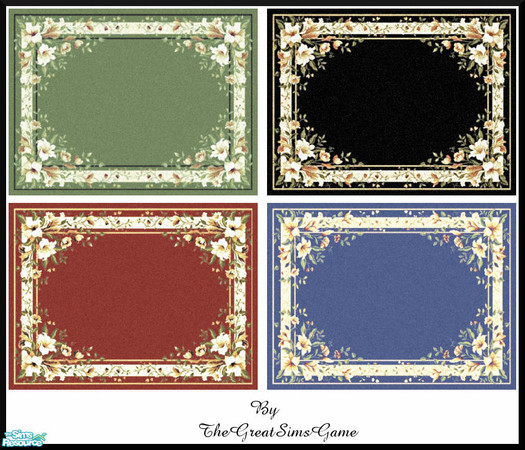 Sims 2 — Rug Collection 4 by BarbAnn — TSRAA member