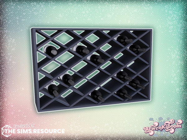 Sims 4 — Havenight - Wine Shelf by ArwenKaboom — New sets featuring an elegant and dark colored dining room. Find all