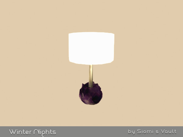 Sims 4 — Winter Nights - Lamp by siomisvault — And winter nights...I wish were winter here it's summer...and hot...I hope