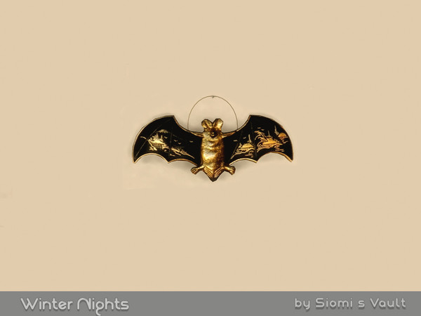 Sims 4 — Winter Nights - Bat by siomisvault — And winter nights...I wish were winter here it's summer...and hot...I hope