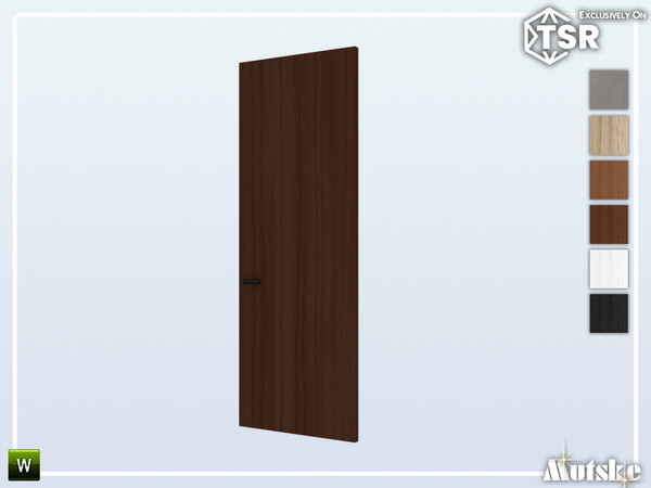 Sims 4 — Stewart Deco Door Privat 1x1 by Mutske — Set of construction items, windows with a lot of slots to put clutter