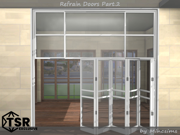 Sims 4 — Refrain Doors Part.2 by Mincsims — This set makes space with a simple and modern design. Bringing a touch of