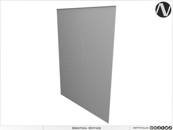 Sims 4 — Groton Wall Panel by ArtVitalex — Office And Study Room Collection - Belong to 2023 All Rights Reserved.