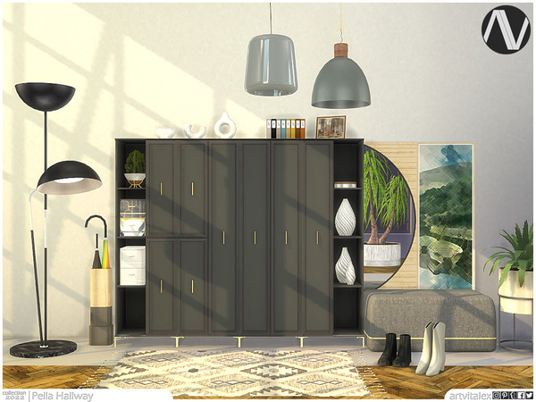 Sims 3 — Pella Hallway by ArtVitalex — Hallway Collection - Belong to 2023 All Rights Reserved. ArtVitalex@TSR - Custom