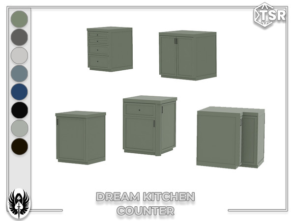 Sims 4 — Nemesis_im - Modern Living Room Counter by nemesis_im — Sets of furniture from Dream Kitchen This set includes 7