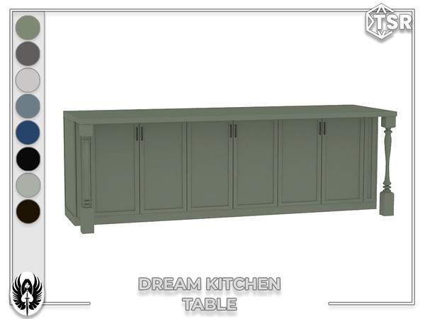 Sims 4 — Nemesis_im - Dream Kitchen Table by nemesis_im — Sets of furniture from Dream Kitchen This set includes 7 items