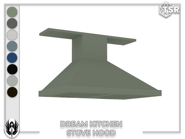 Sims 4 — Dream Stove Hood by nemesis_im — Sets of furniture from Dream Kitchen This set includes 7 items Fridge