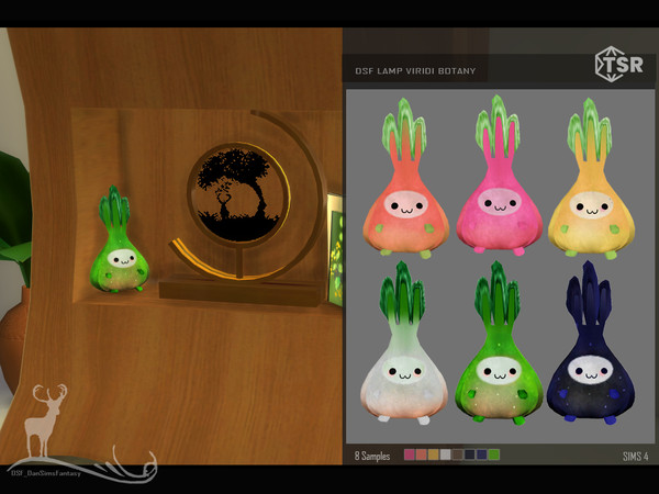 Sims 4 — DSF LAMP VIRIDI BOTANY by DanSimsFantasy — These objects are inspired by a room that belongs to a magical
