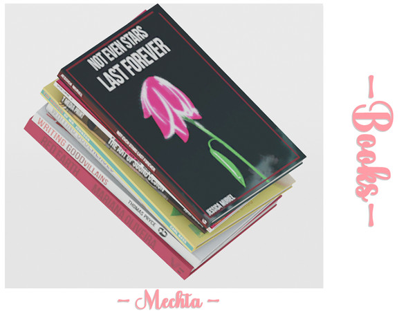 Sims 4 — Dareia Set: Book Stack| Mechtasims by Mechtasims — Dareia Set. Created by Mechtasims.