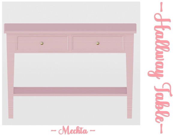 Sims 4 — Dareia Set:  Hallway Table| Mechtasims by Mechtasims — Dareia Set. Created by Mechtasims.