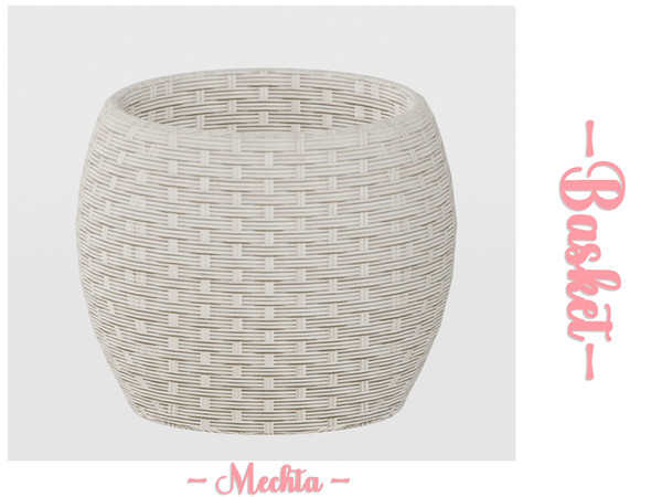 Sims 4 — Dareia Set: Wicker Basket| Mechtasims by Mechtasims — Dareia Set. Created by Mechtasims.