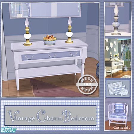 Sims 2 — Vintage Charm Bedroom - Dresser Mesh by Cashcraft — A mixture of vintage and traditional furniture makes for a