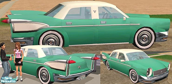 Sims 2 — 1958 Viking Sedan - Aqua Exterior by Dr Pixel — The ultimate in performance, luxury, economy, styling, and sales
