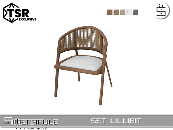 Sims 4 — [SeN4] Set Lillibit - Chair by Simenapule — Set Lillibit Set Lillibit Set Lillibit
