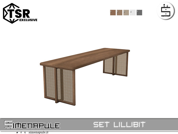 Sims 4 — [SeN4] Set Lillibit - Table by Simenapule — Set Lillibit Set Lillibit Set Lillibit