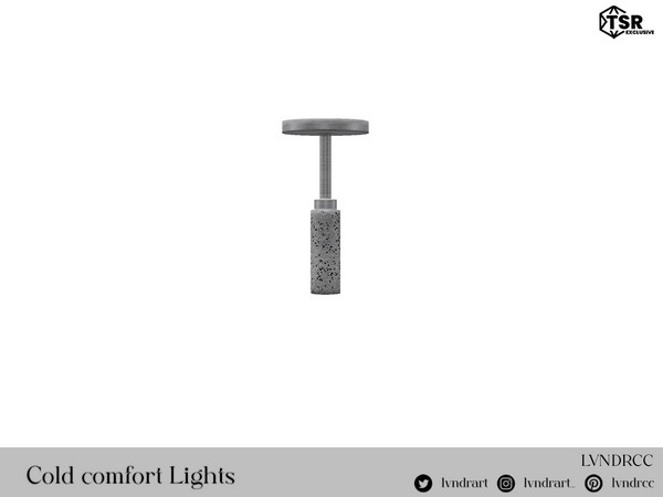 Sims 4 — Cold Comfort Short Ceiling Lamp by LVNDRCC — placehodler 1 2 3 4 5