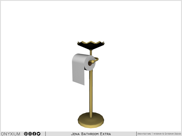 Sims 4 — Jena Toilet Paper Holder Freestanding by Onyxium — Onyxium@TSR Design Workshop Bathroom Collection - Belong To