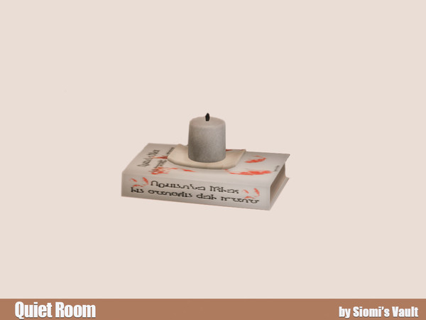 Sims 4 — Quiet Room - Books and Candle by siomisvault — We always need a quiet room to read a good book! Thank you so